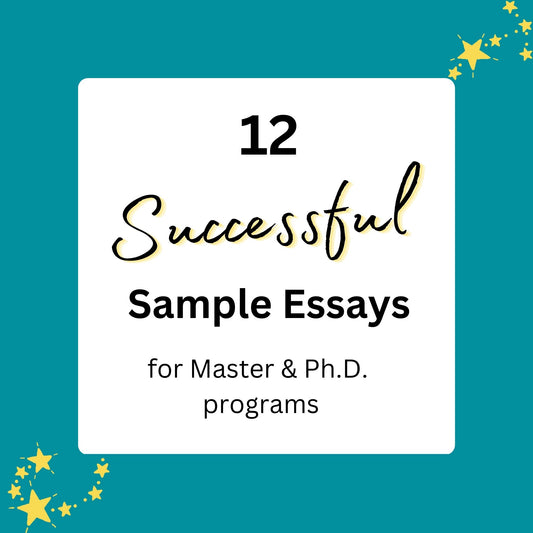 12 Successful Sample Essays for Master & Ph.D. Programs PDF Download